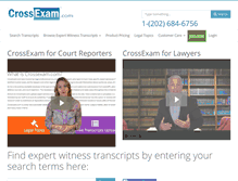 Tablet Screenshot of crossexam.com